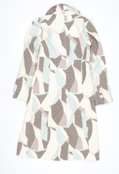 Womens UK Size 8 Coast Multicoloured Overcoat