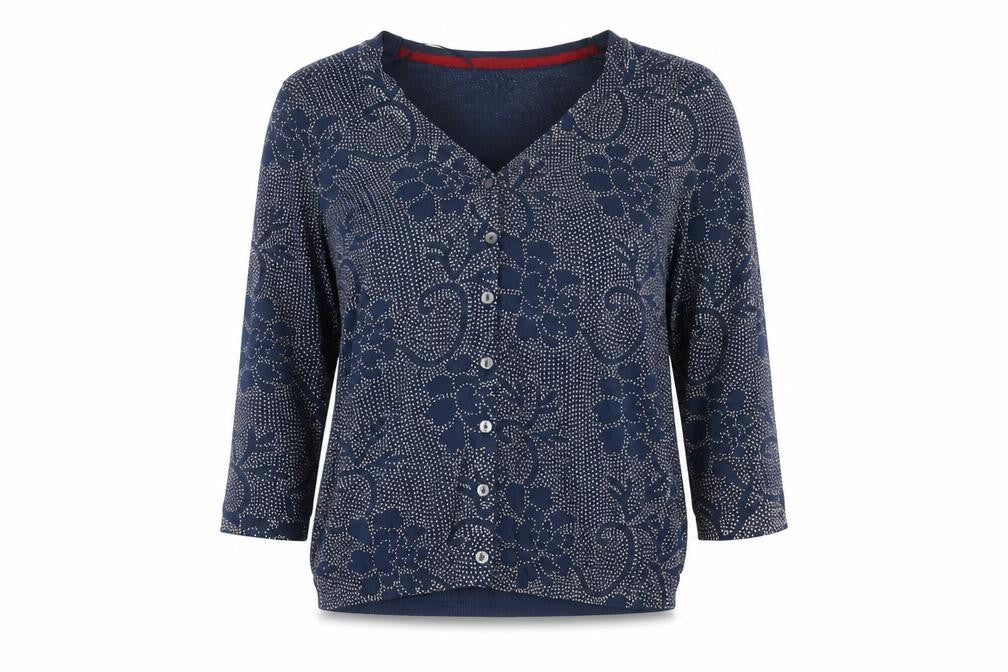 Womens UK Size 12 EAST Blue Tunic Button-Up