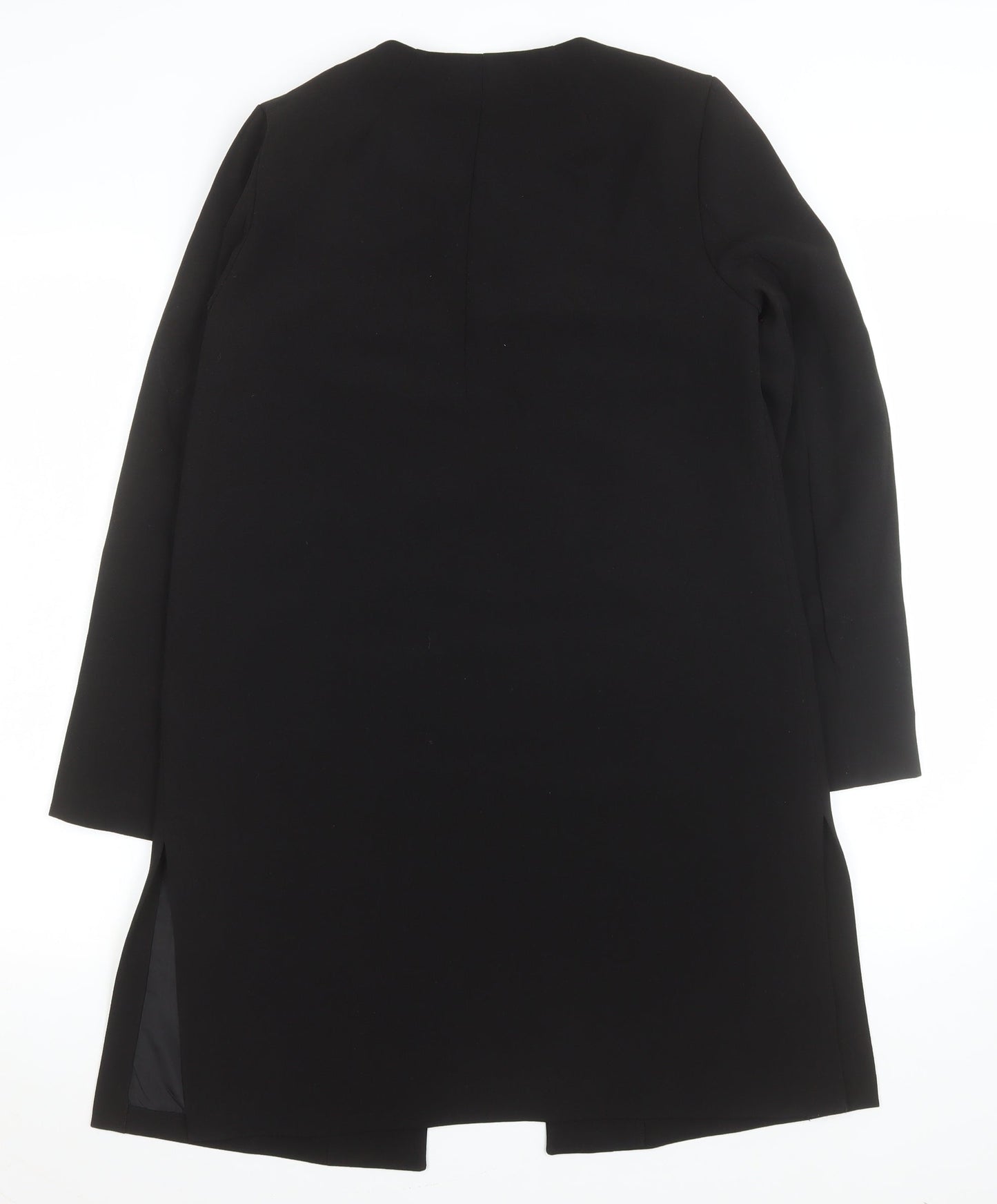 Womens UK Size 8 H&M Black Overcoat