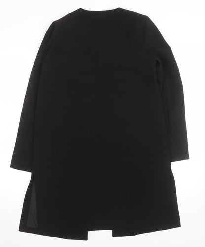 Womens UK Size 8 H&M Black Overcoat