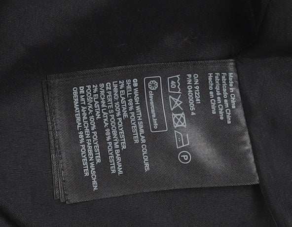 Womens UK Size 8 H&M Black Overcoat