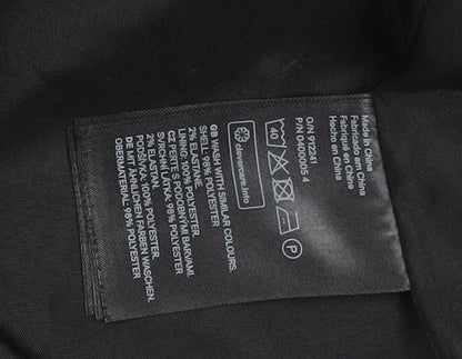 Womens UK Size 8 H&M Black Overcoat
