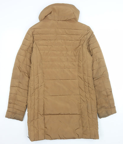 Womens UK Size 8 NEXT Brown Puffer Jacket