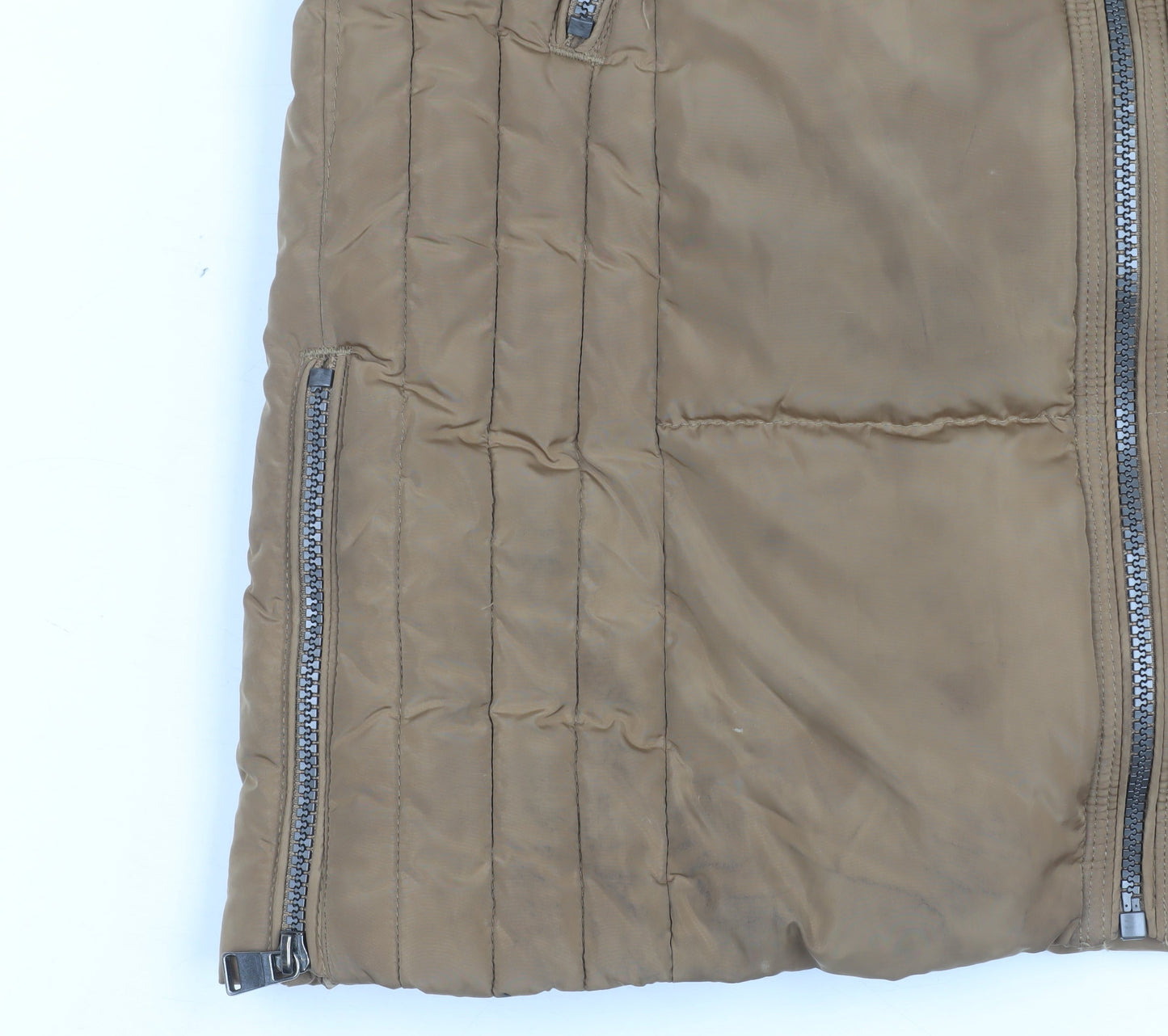 Womens UK Size 8 NEXT Brown Puffer Jacket