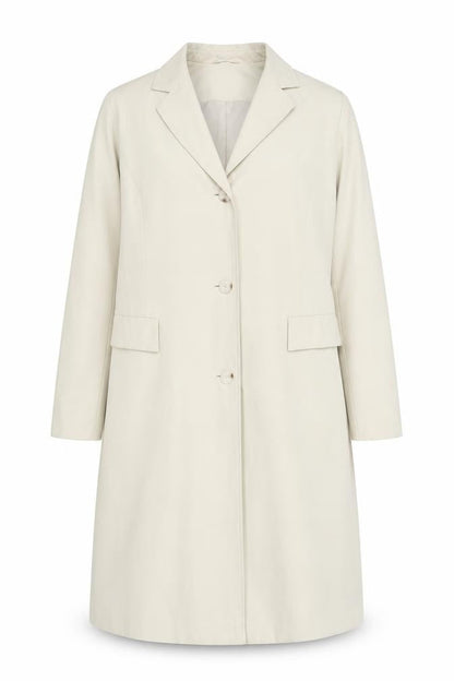 Womens UK Size 16 Outer Layer Beige Overcoat