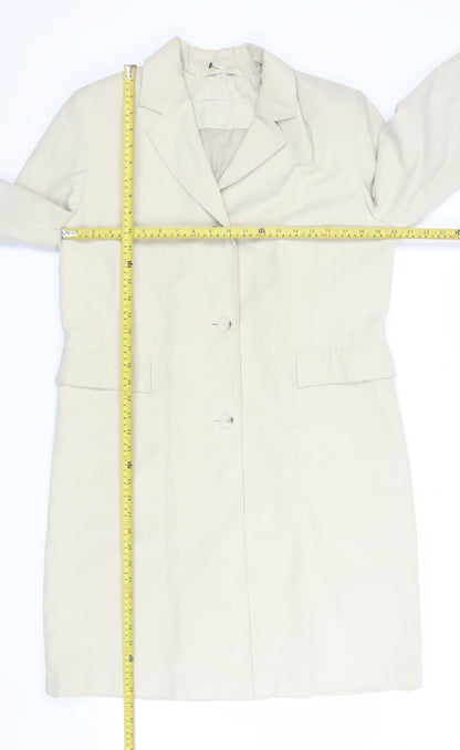 Womens UK Size 16 Outer Layer Beige Overcoat