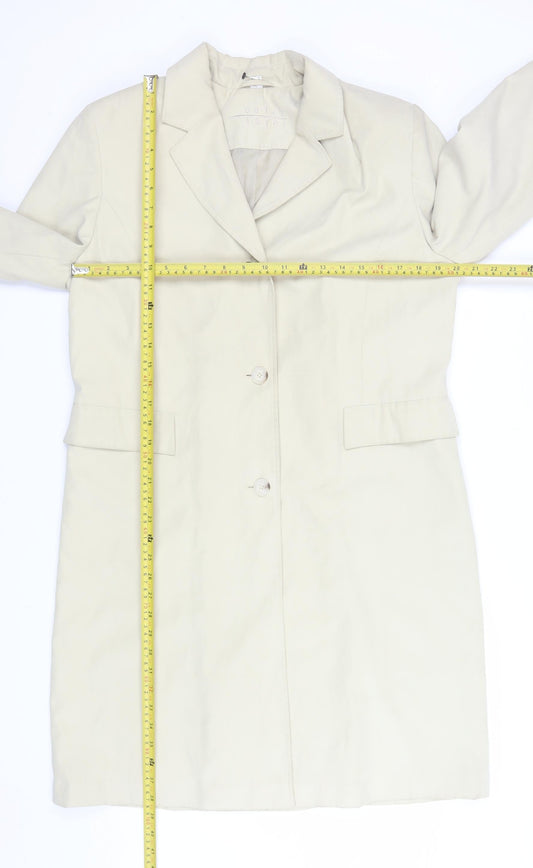Womens UK Size 16 Outer Layer Beige Overcoat