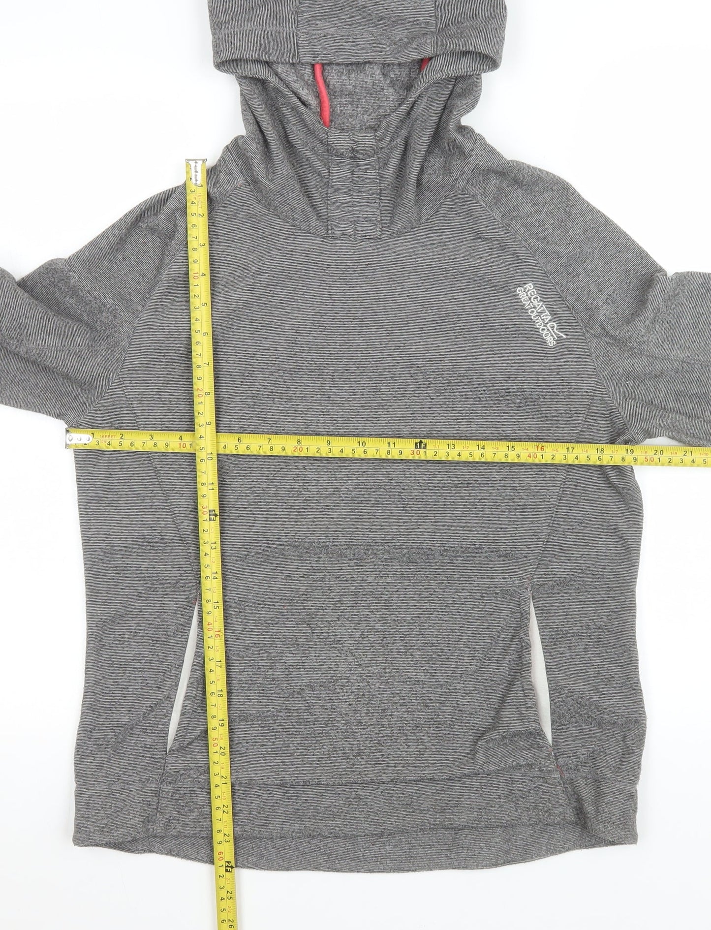 Womens UK Size 12 Regatta Grey Pullover Hoodie