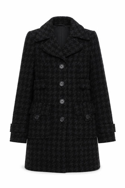Womens UK Size 8 Mexx Black Overcoat