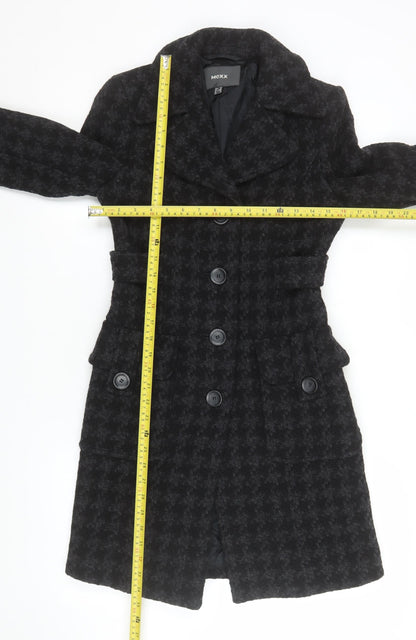 Womens UK Size 8 Mexx Black Overcoat