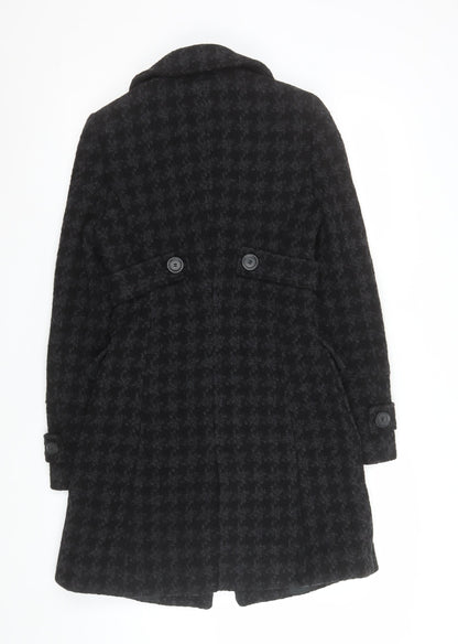 Womens UK Size 8 Mexx Black Overcoat
