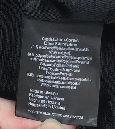 Womens UK Size 8 Mexx Black Overcoat