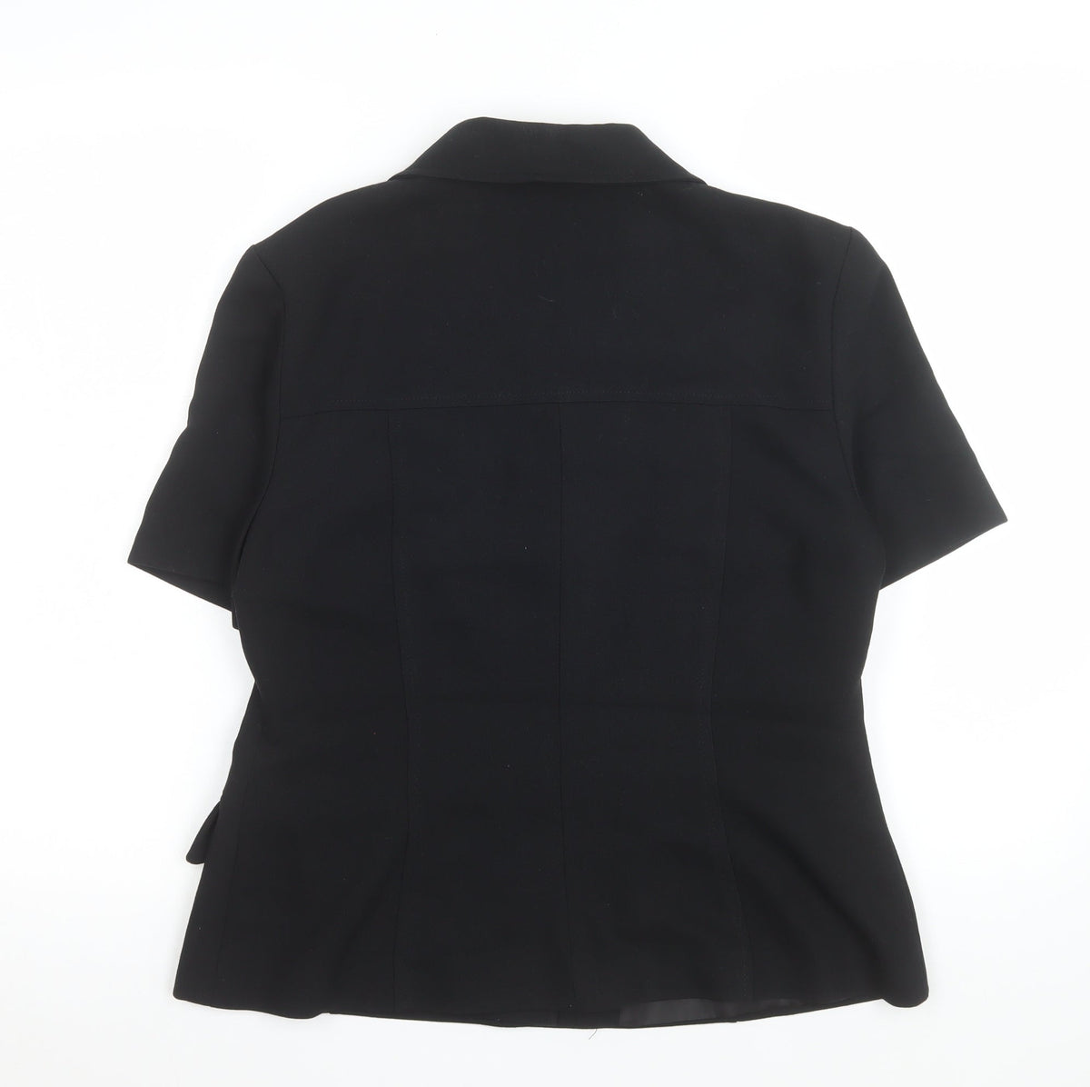 Womens UK Size 14 BAY Black Classic Button-Up