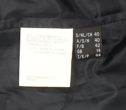 Gelco Black Short Sleeve Button-Up Shirt Size 14 Regular Fit