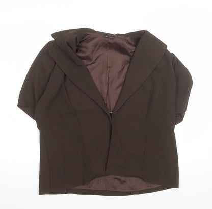 Womens UK Size 16 JF by Javid Brown Classic Blouse