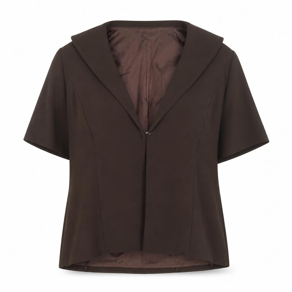 Womens UK Size 16 JF by Javid Brown Classic Blouse