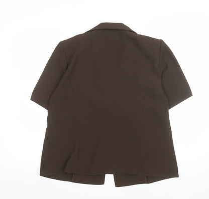 Womens UK Size 16 JF by Javid Brown Classic Blouse