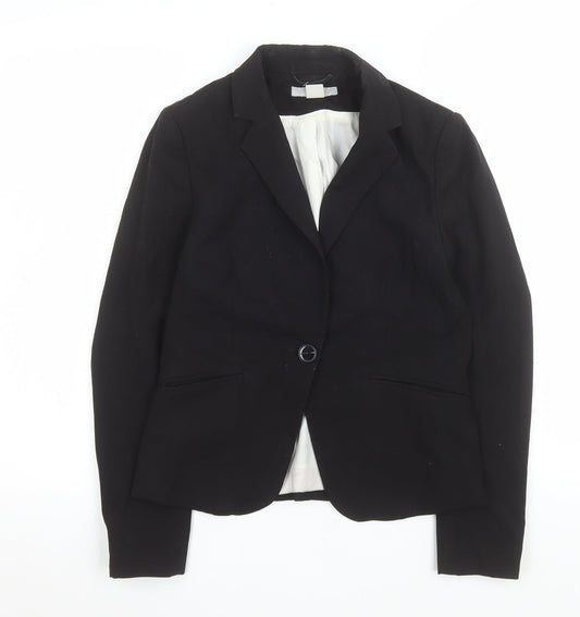 Womens UK Size 8 H&M Regular Black Blazer