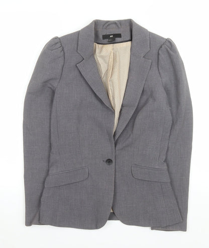 Womens UK Size 8 H&M Regular Grey Suit Jacket