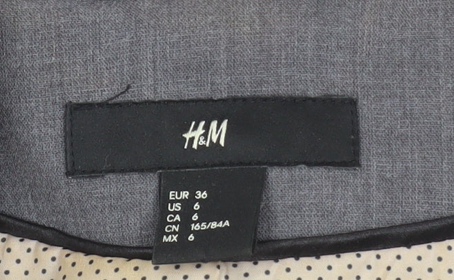 Womens UK Size 8 H&M Regular Grey Suit Jacket