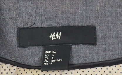 Womens UK Size 8 H&M Regular Grey Suit Jacket