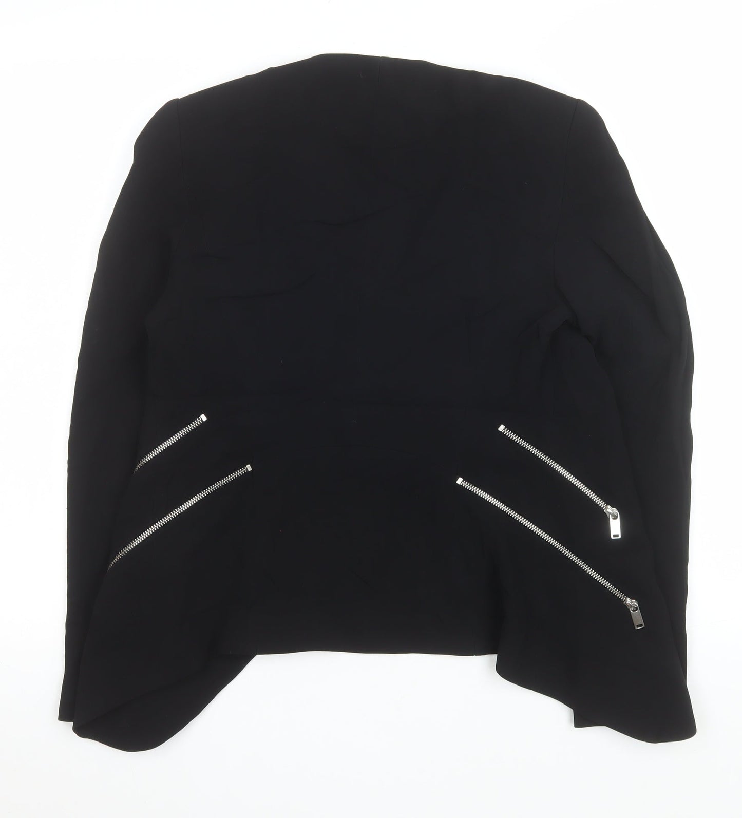 Womens UK Size 8 Zara Regular Black Blazer