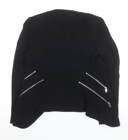 Womens UK Size 8 Zara Regular Black Blazer
