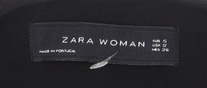 Womens UK Size 8 Zara Regular Black Blazer