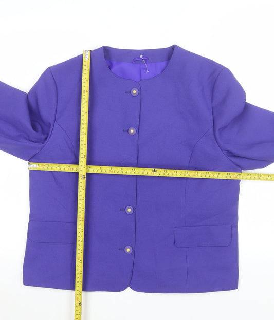 Womens UK Size 14 Debenhams Regular Purple Blazer