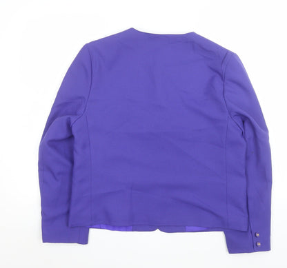 Womens UK Size 14 Debenhams Regular Purple Blazer