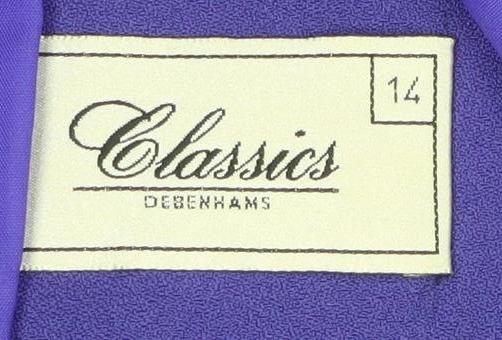 Womens UK Size 14 Debenhams Regular Purple Blazer