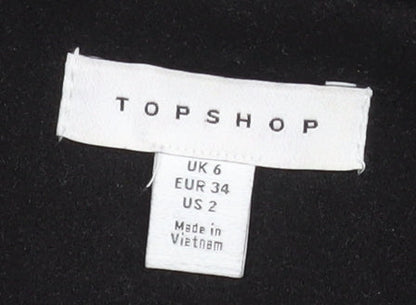 Unisex Adults UK Size 34 Topshop Black Overcoat