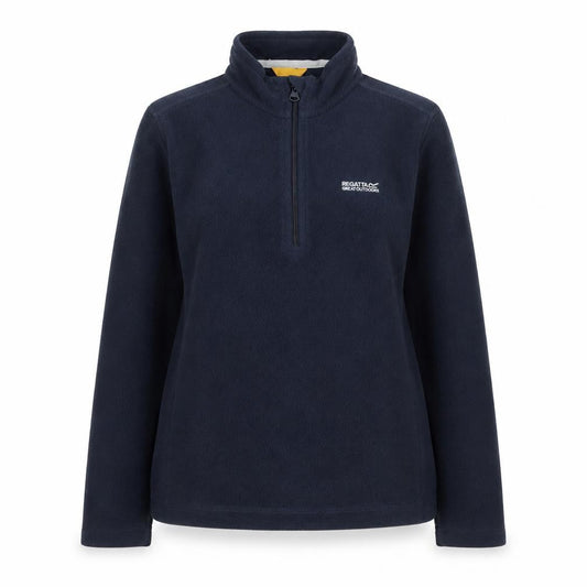 Front view of Regatta Great Outdoors Navy 1/4 Zip Fleece Sweatshirt Teens 13Y 158