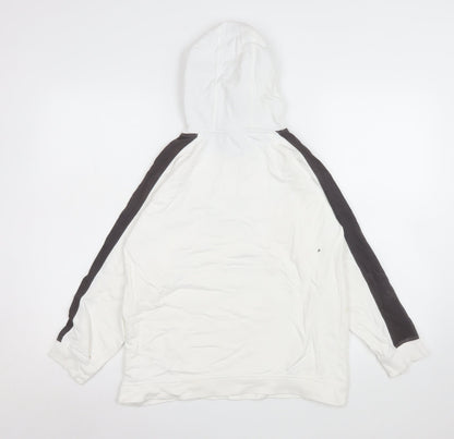 Teens UK Size 14 Rebel White Pullover Hoodie