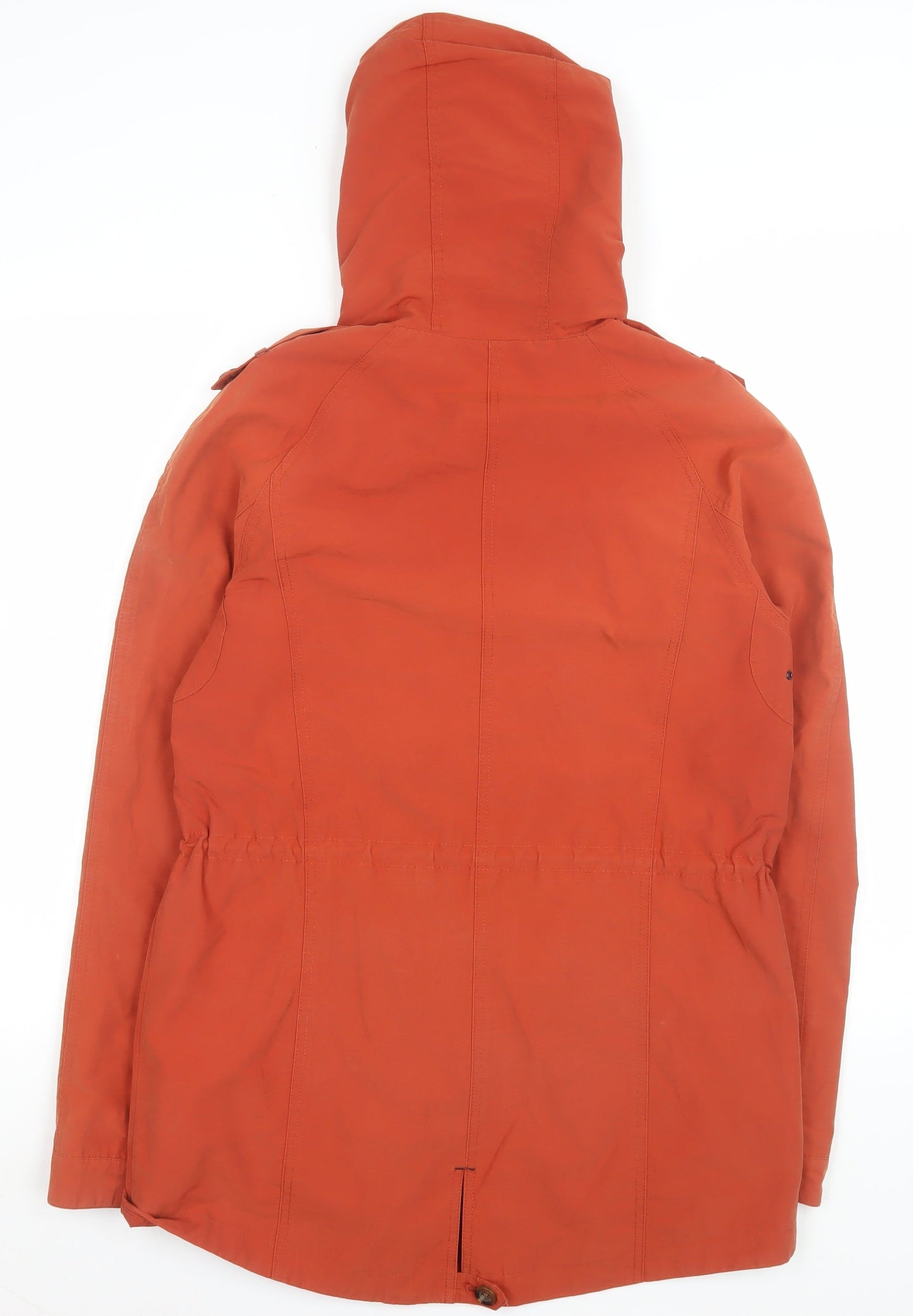 Womens UK Size 10 Marks and Spencer Orange Parka Coat