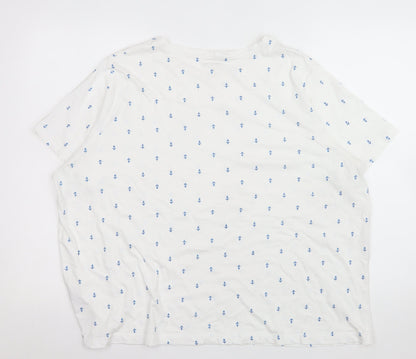 Womens UK Size 2XL Dunnes Stores White Basic T-Shirt