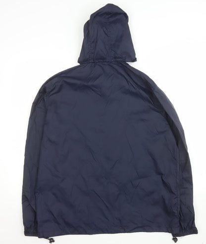 Mens UK Size M Project Basic Blue Windbreaker Coat