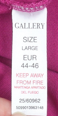 Womens UK Size L Dunnes Stores Pink Tunic Blouse