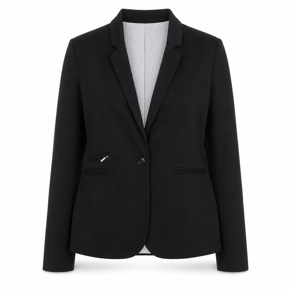 Womens UK Size 10 Debenhams Petites Black Blazer