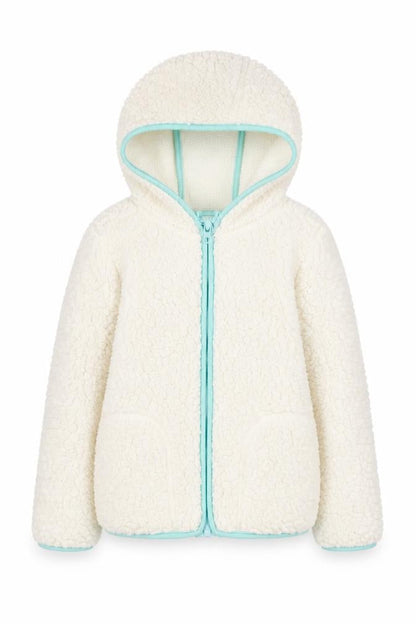 Girls UK Size 7-8 Years Crane Ivory Basic Jacket