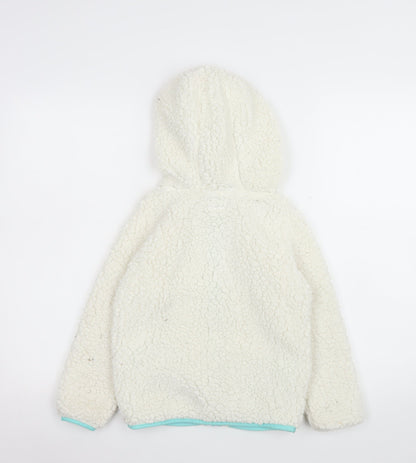 Girls UK Size 7-8 Years Crane Ivory Basic Jacket