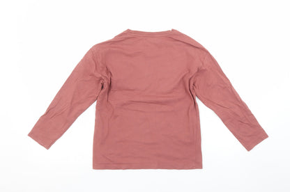 Boys UK Size 8 Years Zara Pink Basic T-Shirt