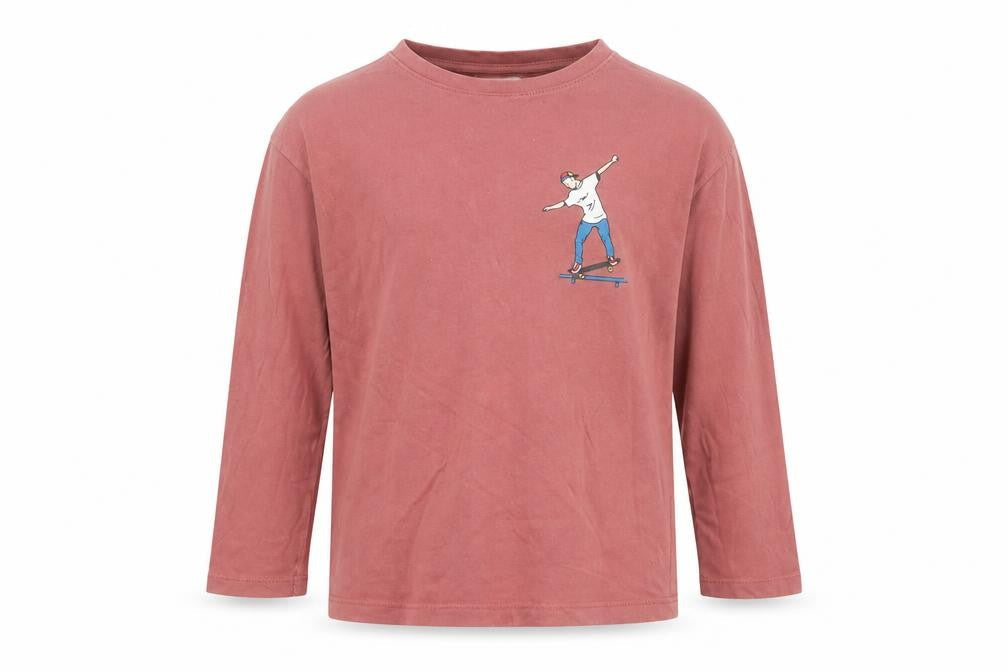 Boys UK Size 8 Years Zara Brown Basic T-Shirt