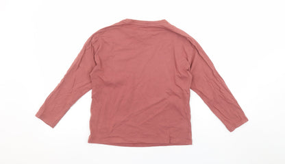 Boys UK Size 8 Years Zara Brown Basic T-Shirt