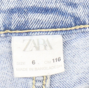 Girls UK Size 6 Years Zara Regular Fit Boyfriend Jeans