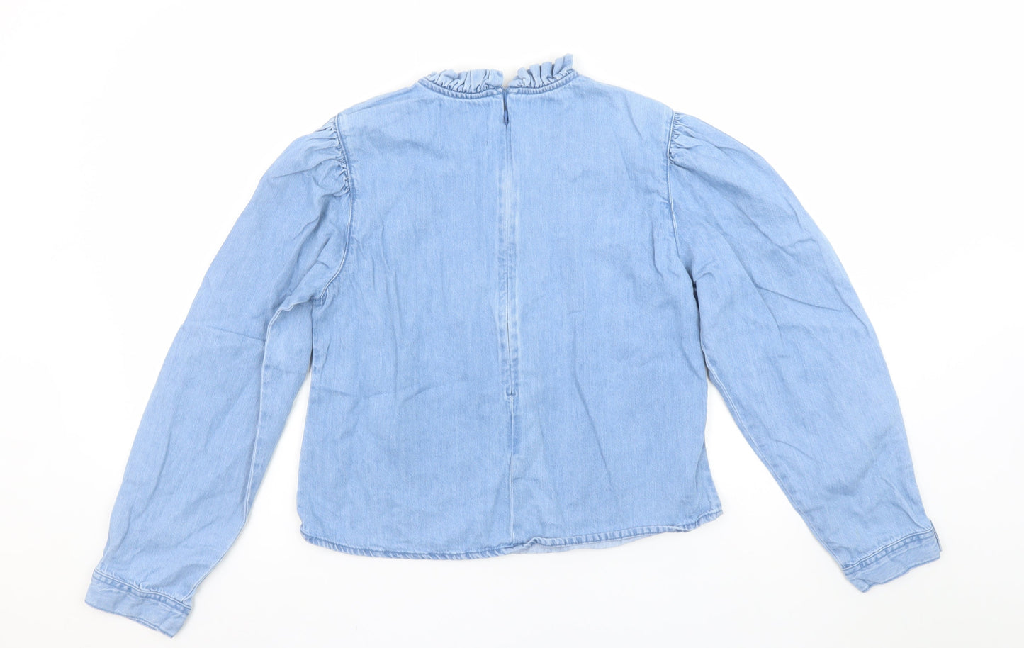 Girls UK Size 12 Years Denim Co. Blue Basic Blouse
