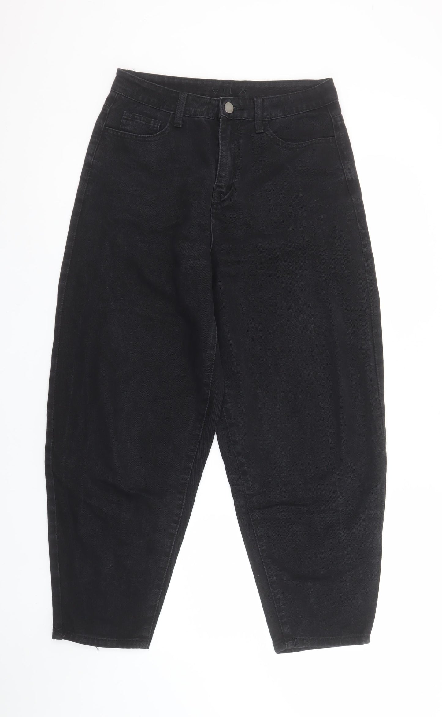 Womens UK Size 10 VILA Relaxed Fit Mom Black Jeans