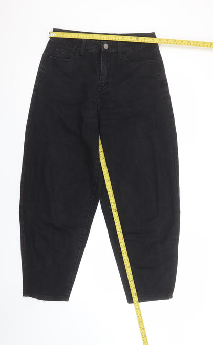 Womens UK Size 10 VILA Relaxed Fit Mom Black Jeans