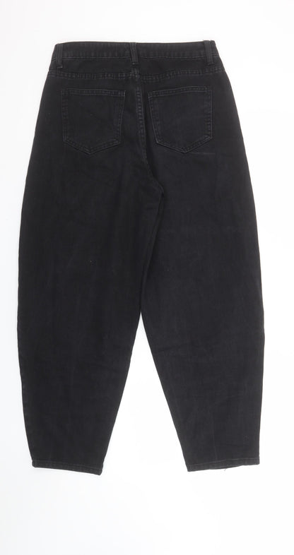 Womens UK Size 10 VILA Relaxed Fit Mom Black Jeans