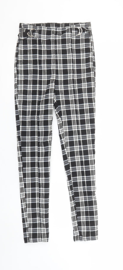 Womens UK Size M Bershka  Ankle Black Leggings